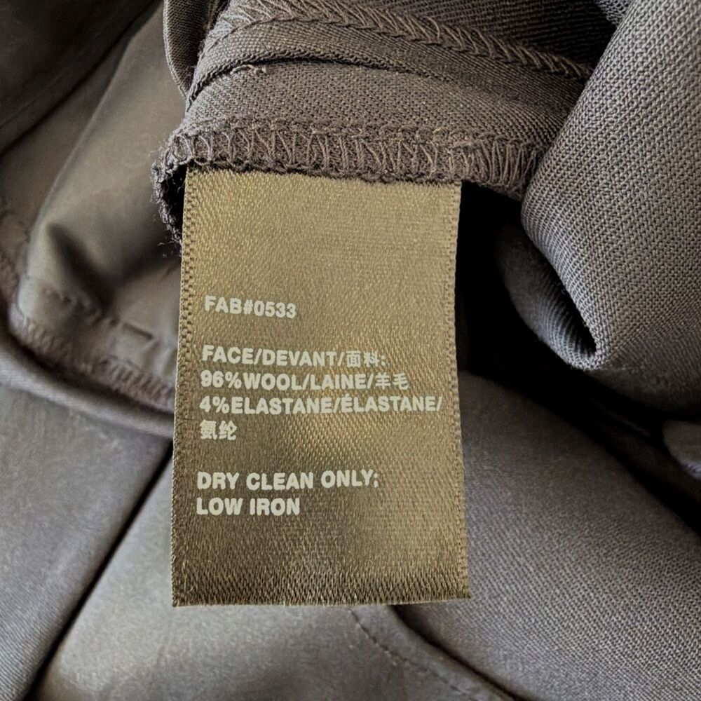 Lafayette 148 Womens 10 Irving Wool Pants Navy Stretch Ankle Dress Career $448 - Picture 7 of 15